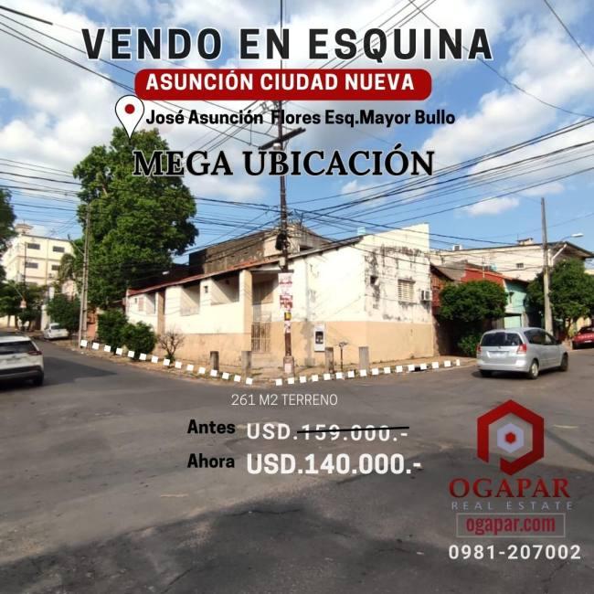 Vendo en Asuncin propiedad de 4 viviendas independientes ideal para rentas u oficinas ciudad Nueva 