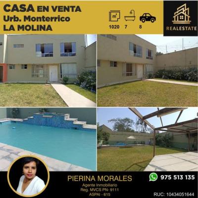 Ocasin Se Vende Casa Como Terreno de 1020 m en Residencial Monterrico - La Molina