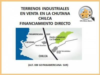 Lotes Industriales La Chutana Chilca 2616 m cu 110 m Financ. Directo cód 1150893