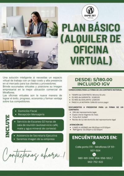 ALQUILER DE OFICINA VIRTUAL