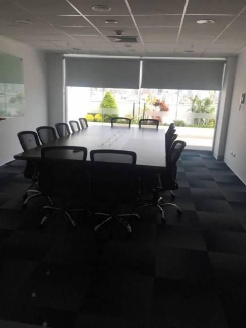 Moderna Oficina Full Amoblada en Alquiler en Miraflores /areas Comunes/edificio Empresarial