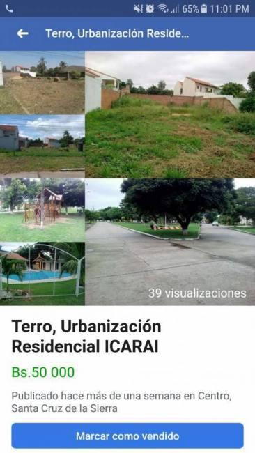 Venta de Terreno Urbanizacion Icarai