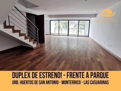 Surco Venta Duplex De Estreno! Con 2 Balcones Frente A Parque - 4dorm+2cocheras+depósito (265m²)