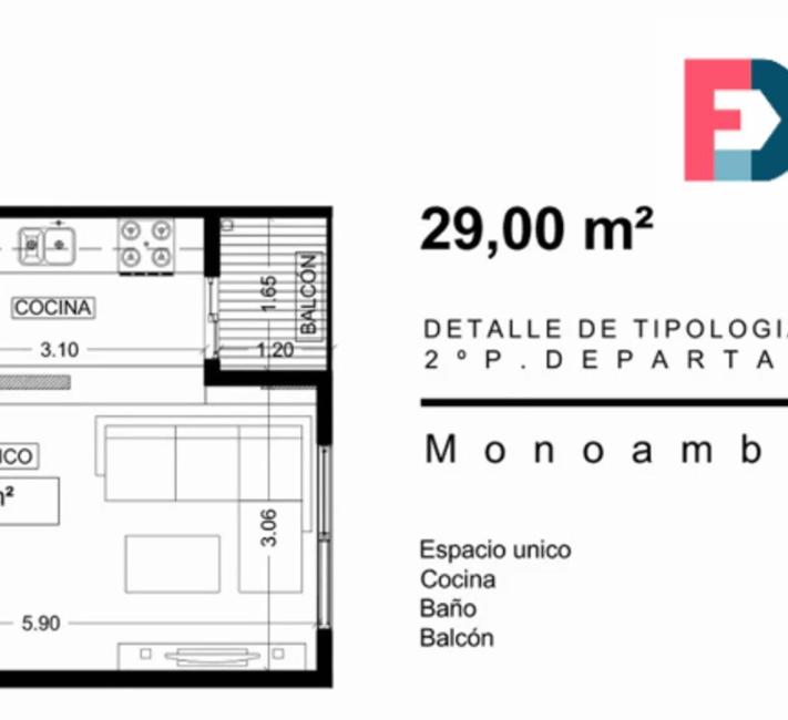 Departamento 1 dormitorios en venta en Ituzaingo, Ituzaingo