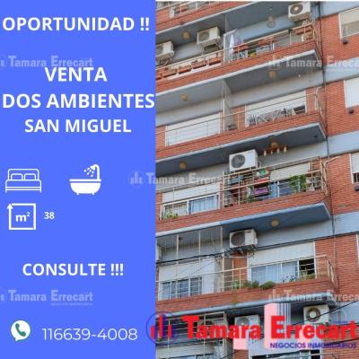 Departamento 1 dormitorios en venta en San Miguel