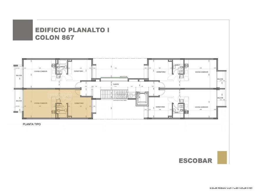 Departamento 1 dormitorios en venta en Escobar