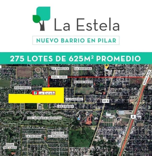 Terreno en venta en La Estela, Pilar