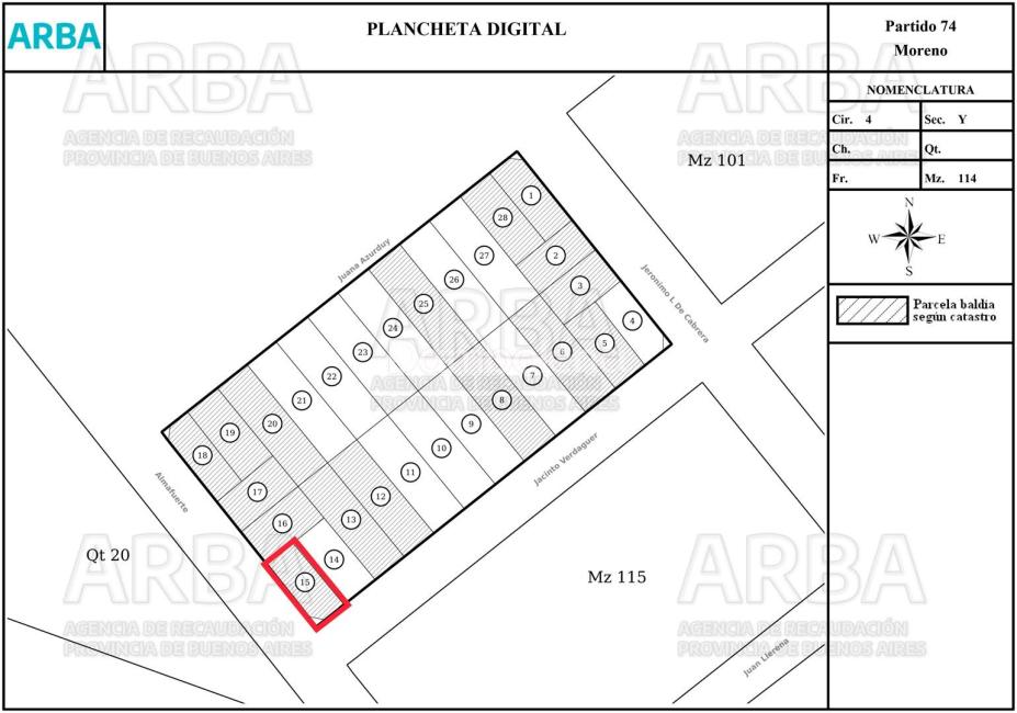 Terreno en venta en La Reja, Moreno