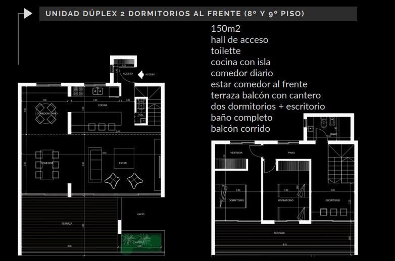 Departamento 2 dormitorios en venta en La Plata