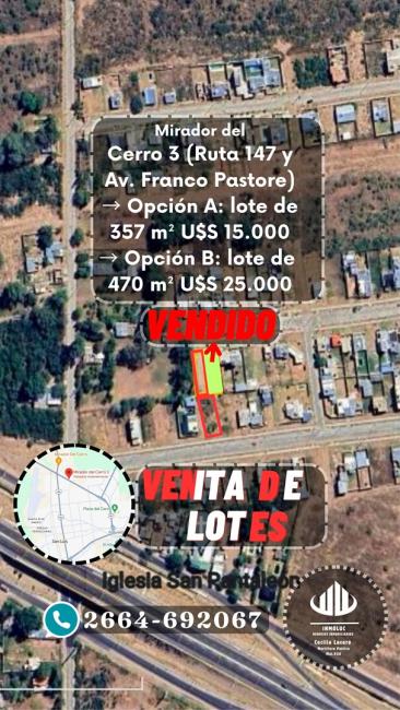 Terreno en venta en San Luis Capital