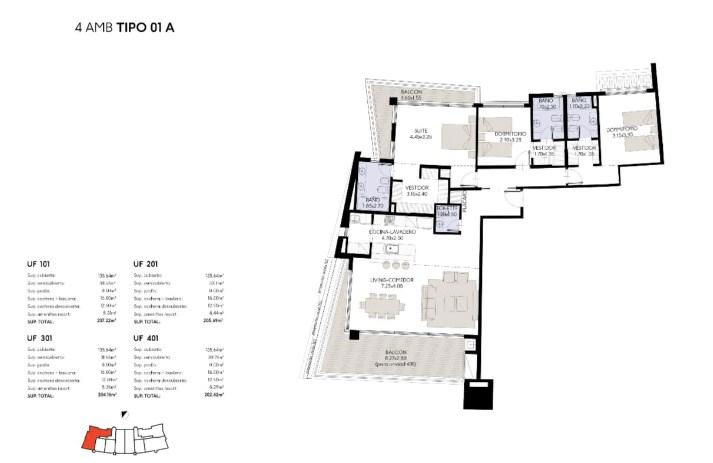 Departamento 3 dormitorios en venta en Nordelta, Tigre