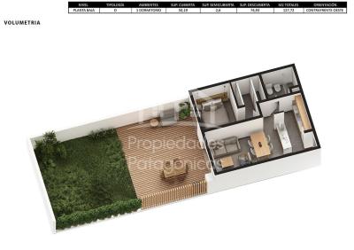 Departamento 1 dormitorios en venta en Bariloche