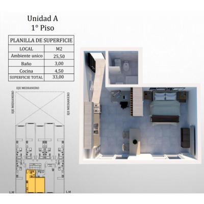 Departamento 1 dormitorios en venta en Centro de Bariloche, Bariloche