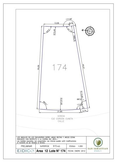 Terreno en venta en San Sebastian, Escobar