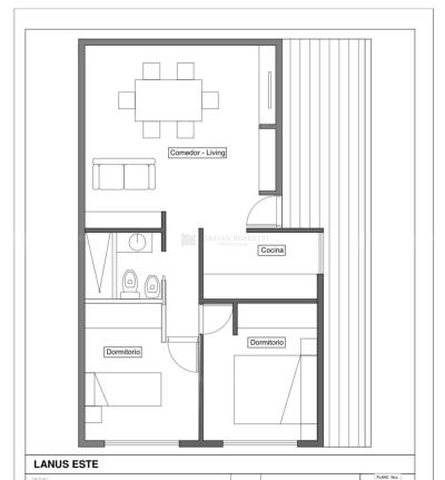 Departamento 2 dormitorios en venta en Lanus Este, Lanus