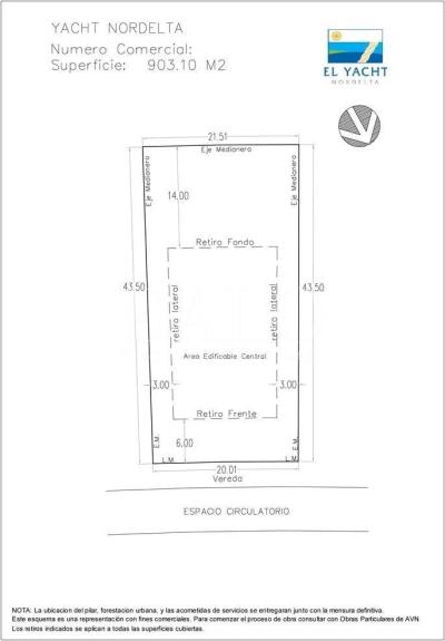 Terreno en venta en Nordelta, Tigre
