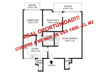 Departamento 2 dormitorios en venta en Balvanera, Ciudad de Buenos Aires
