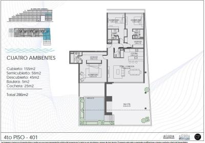 Departamento 3 dormitorios en venta en Nordelta, Tigre