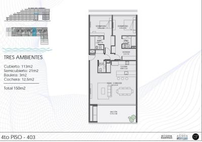 Departamento 2 dormitorios en venta en Nordelta, Tigre