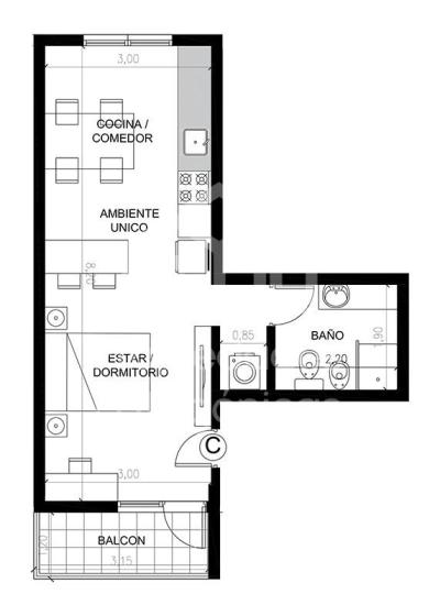 Departamento en venta en Centro de Bariloche, Bariloche