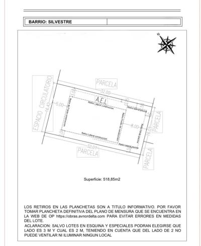 Terreno en venta en Nordelta, Tigre