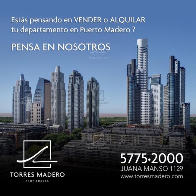 Departamento 2 dormitorios en venta en Puerto Madero, Ciudad de Buenos Aires