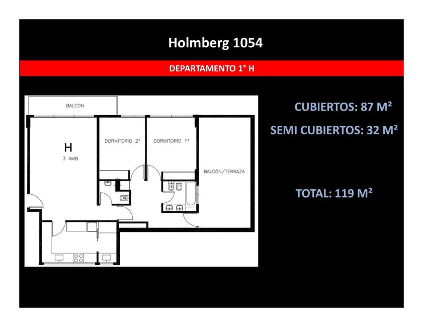 Departamento 2 dormitorios en venta en Villa Ortuzar, Ciudad de Buenos Aires