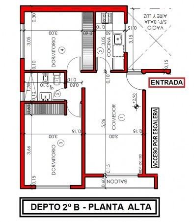 Departamento 2 dormitorios en venta en San Miguel