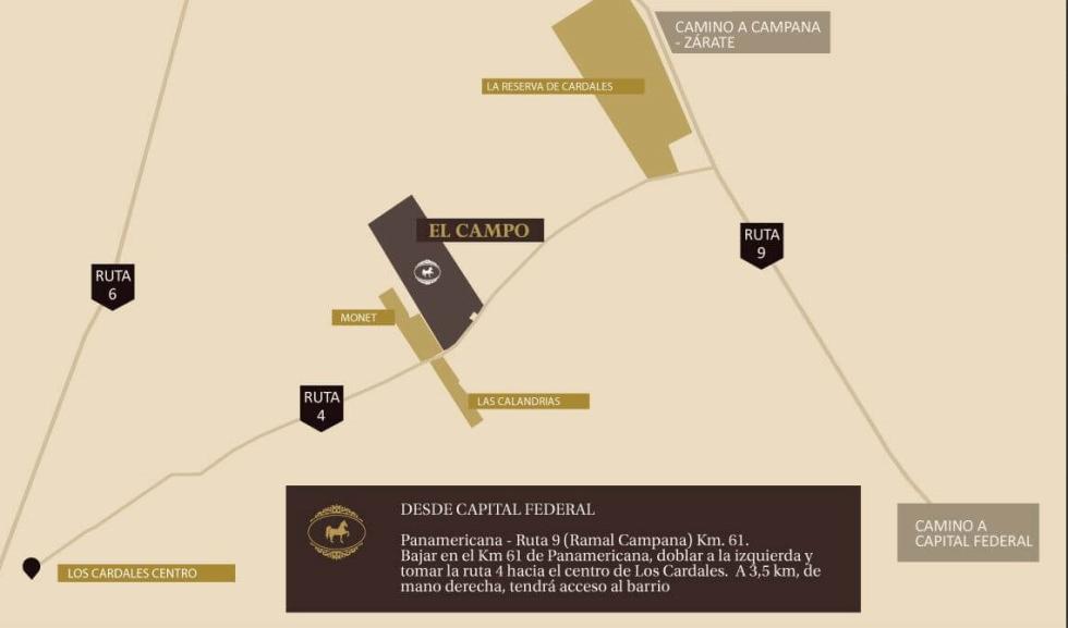 Terreno en venta en El Campo - Fincas Exclusivas Cardales, Campana