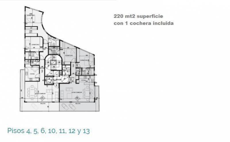 Departamento 4 dormitorios en venta en La Lucila, Vicente Lopez