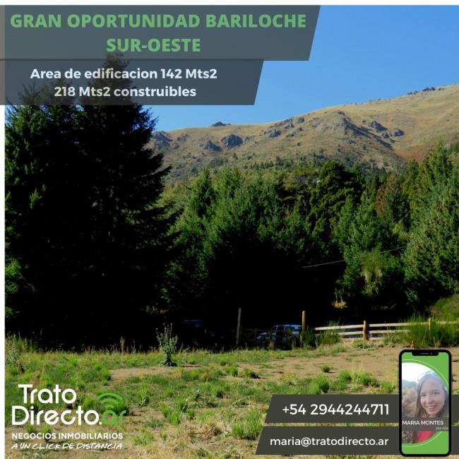 Terreno en venta en Arroyo Melgarejo, Bariloche