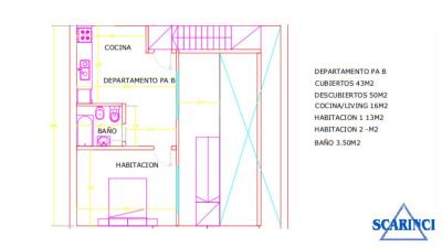 Departamento 1 dormitorios en venta en Villa Lynch, San Martin