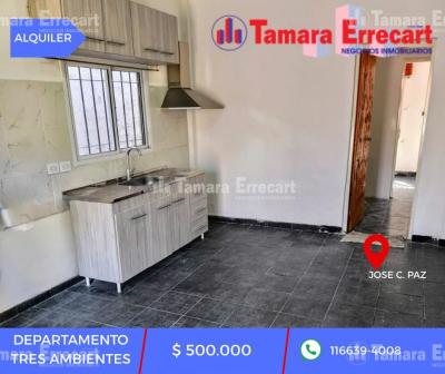 Departamento 2 dormitorios en alquiler en Jose C Paz