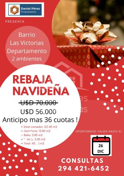 Departamento en venta en Las Victorias, Bariloche