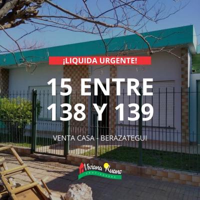 Casa 2 dormitorios en venta en Berazategui, Berazategui