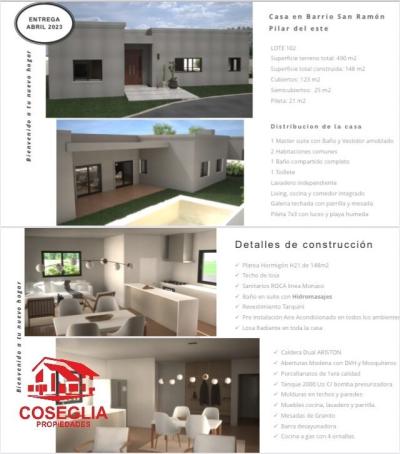 Casa 3 dormitorios en venta en Pilar del Este, Pilar