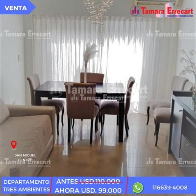 Departamento 2 dormitorios en venta en San Miguel