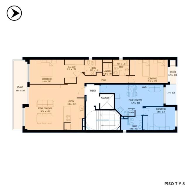 Departamento 1 dormitorio en venta, Catamarca e Italia, Parque España, Rosario