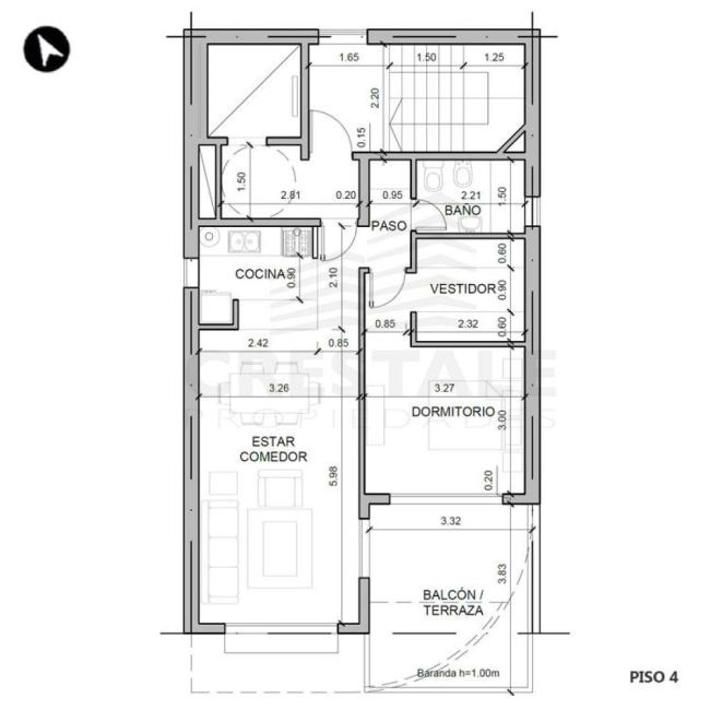 Departamento monoambiente en venta, JUJUY Y DORREGO, Parque España, Rosario