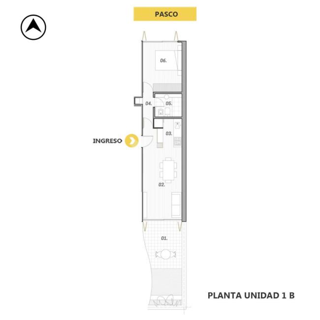 Departamento 1 dormitorio en venta, PASCO 1800, Abasto, Rosario
