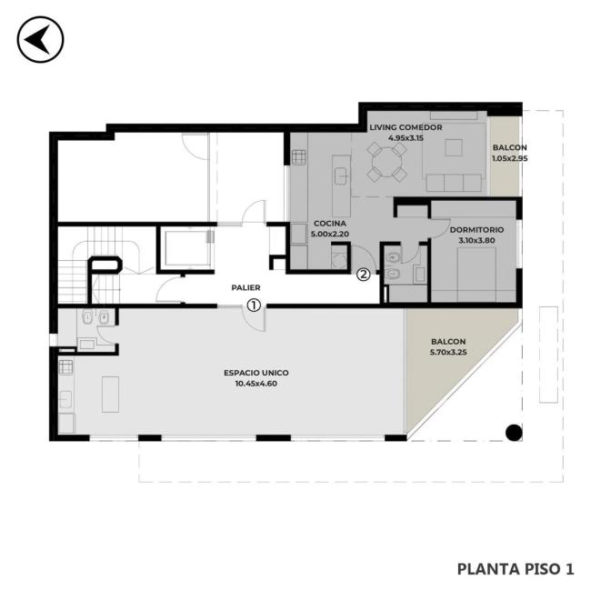 Departamento 2 dormitorios en venta, Cochabamba y Corrientes, Abasto, Rosario