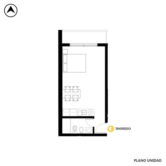 Departamento monoambiente en venta, Mendoza 1200, Centro, Rosario