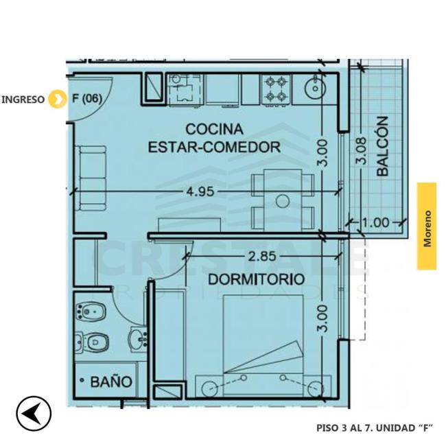 Departamento 1 dormitorio en venta, MODENA MIRADOR NORTE, Granadero Baigorria, Rosario