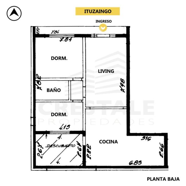 Casa 2 dormitorios en venta, ITUZAINGO Y CAFFERATA, Parque, Rosario