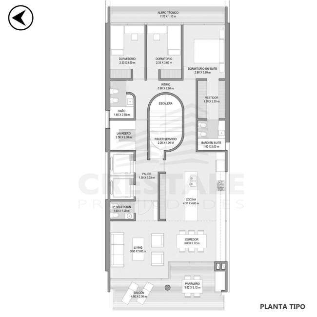 Departamento 2 dormitorios en venta, MORENO Y CERRITO, Abasto, Rosario
