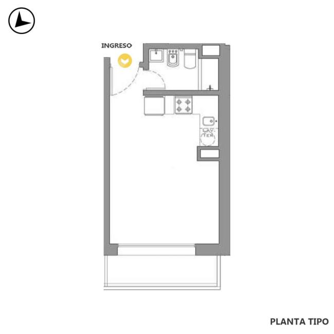 Departamento monoambiente en venta, ALEM Y 9 DE JULIO, Microcentro, Rosario