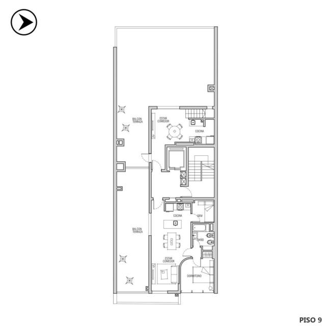 Departamento 1 dormitorio en venta, DORREGO Y SALTA, Parque España, Rosario