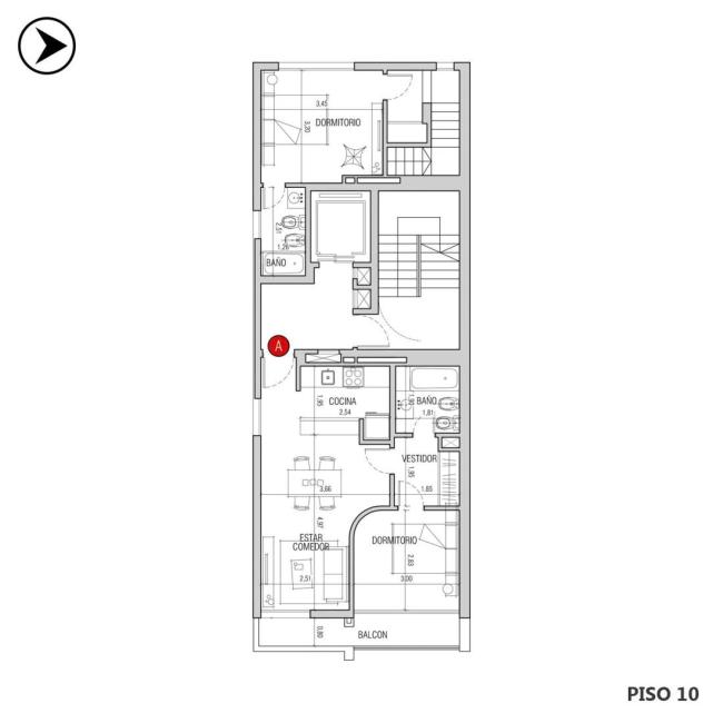 Departamento 1 dormitorio en venta, DORREGO Y SALTA, Parque España, Rosario