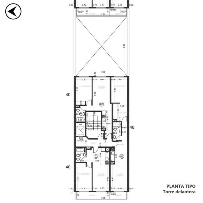 Departamento 1 dormitorio en venta, ROSAS Y MONTEVIDEO, Martin, Rosario