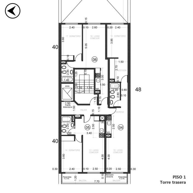 Departamento 1 dormitorio en venta, ROSAS Y MONTEVIDEO, Martin, Rosario